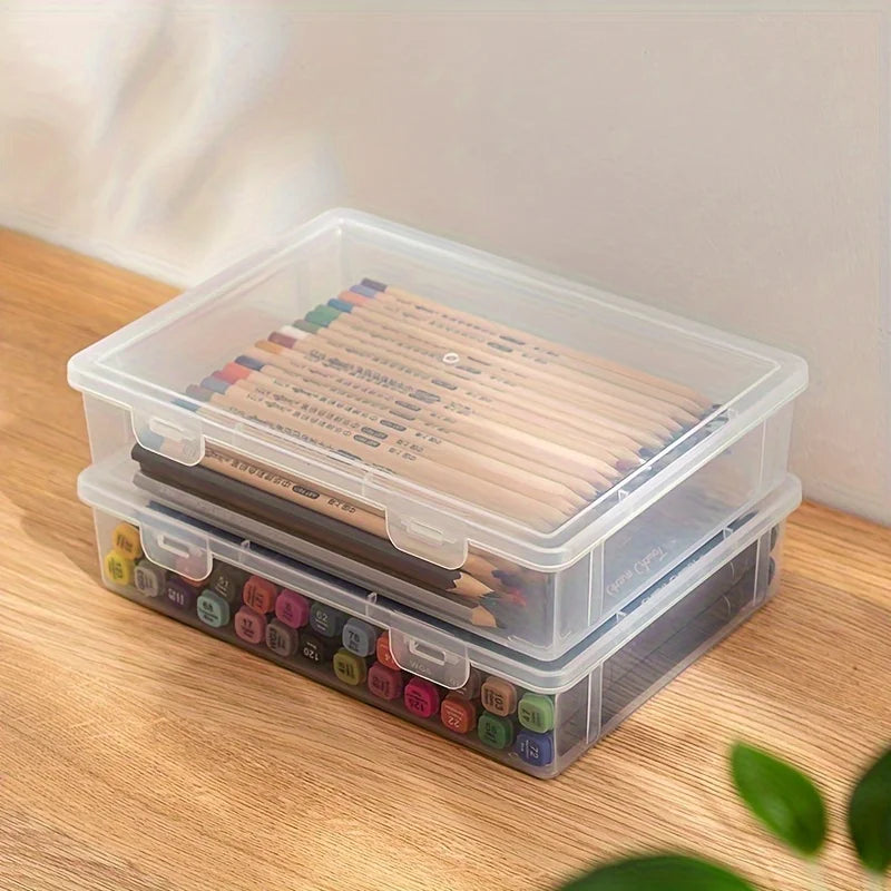 Translucent Large Capacity Pencil Case – School Pen Organizer Pencil Case Organizer Zpaxo