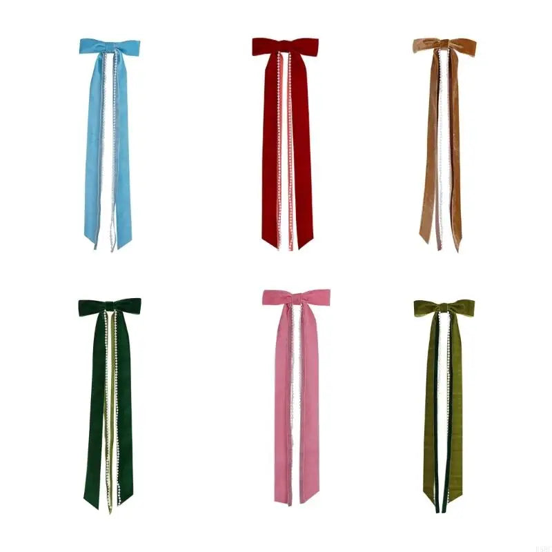 Pearls Tassels Velvety Bowknot Christmas Tree Ornament Wreath Wedding