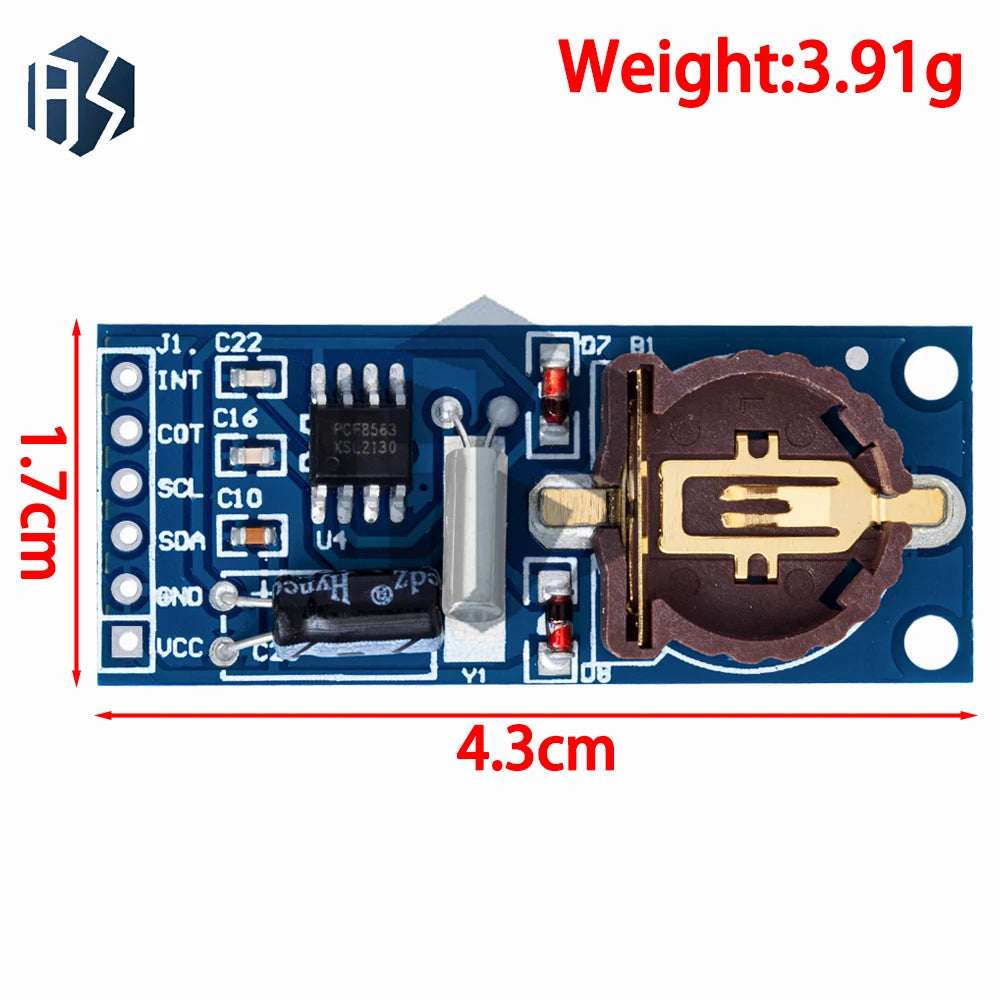 PCF8563 PCF8563T 8563 IIC Real Time Clock RTC Module Board Good Than Zpaxo