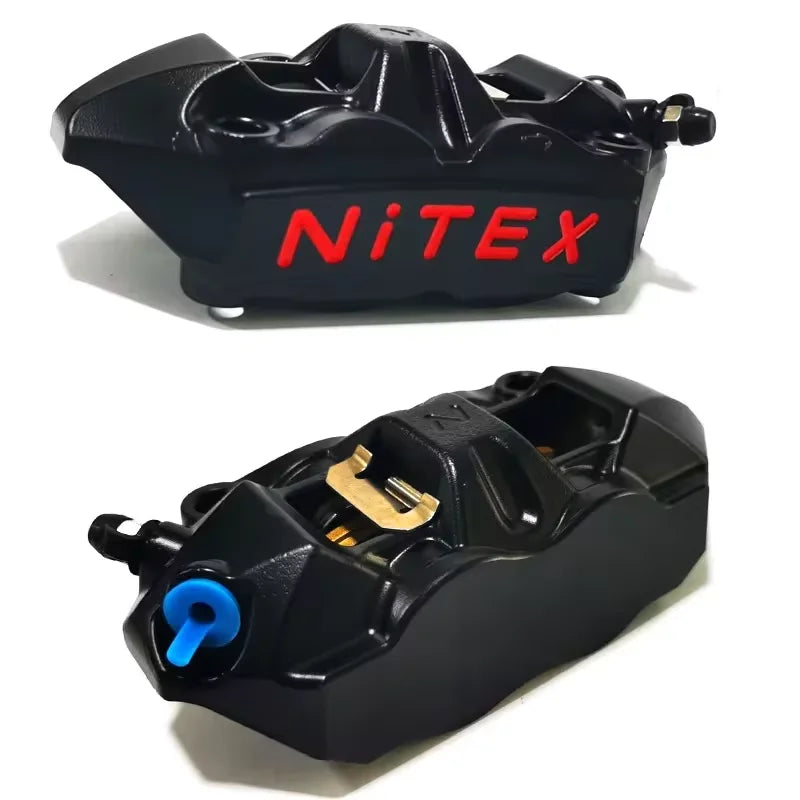 4-Piston Aluminum Disc Brake Caliper 100mm Motorcycle Upgrade