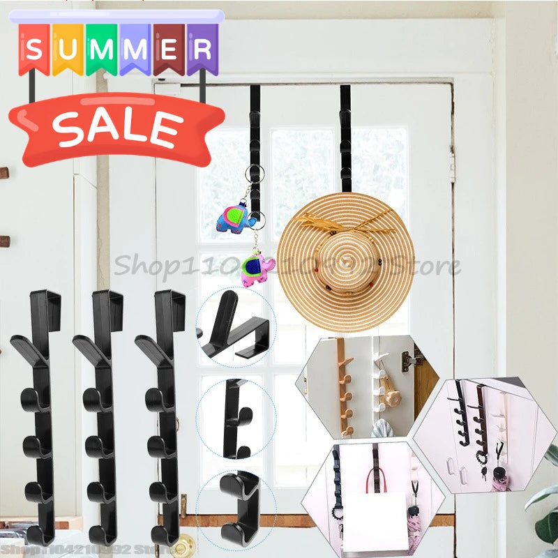 Over The Door Hooks for Hanging Towel Rack Coat Rack Purse Organizer for Closet Hooks The Door Hanger Hook Hat Organizer Zpaxo