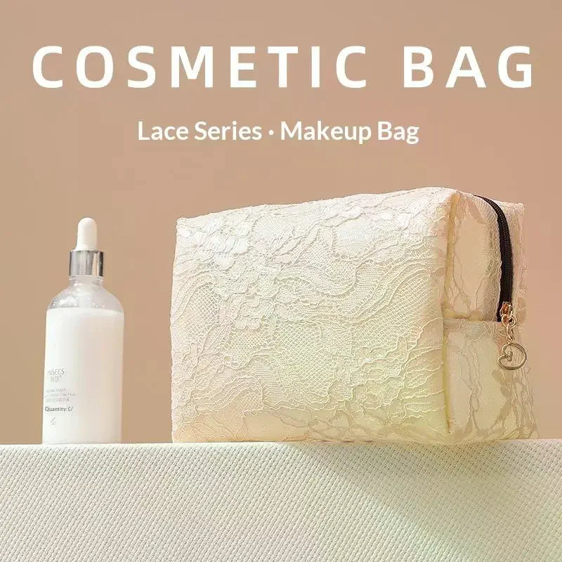 Storage Organizer Floral Lace Makeup Bag Flower Printed Cosmetic Zpaxo