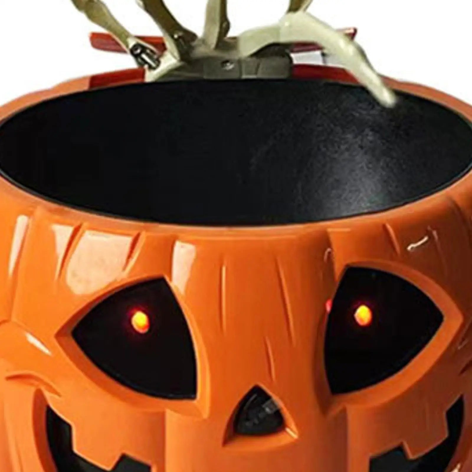 Halloween Pumpkin Candy Bowl Glow in The Dark Halloween Electric Toy for Home Outdoor Indoor Garden Holiday Party Decoration Zpaxo