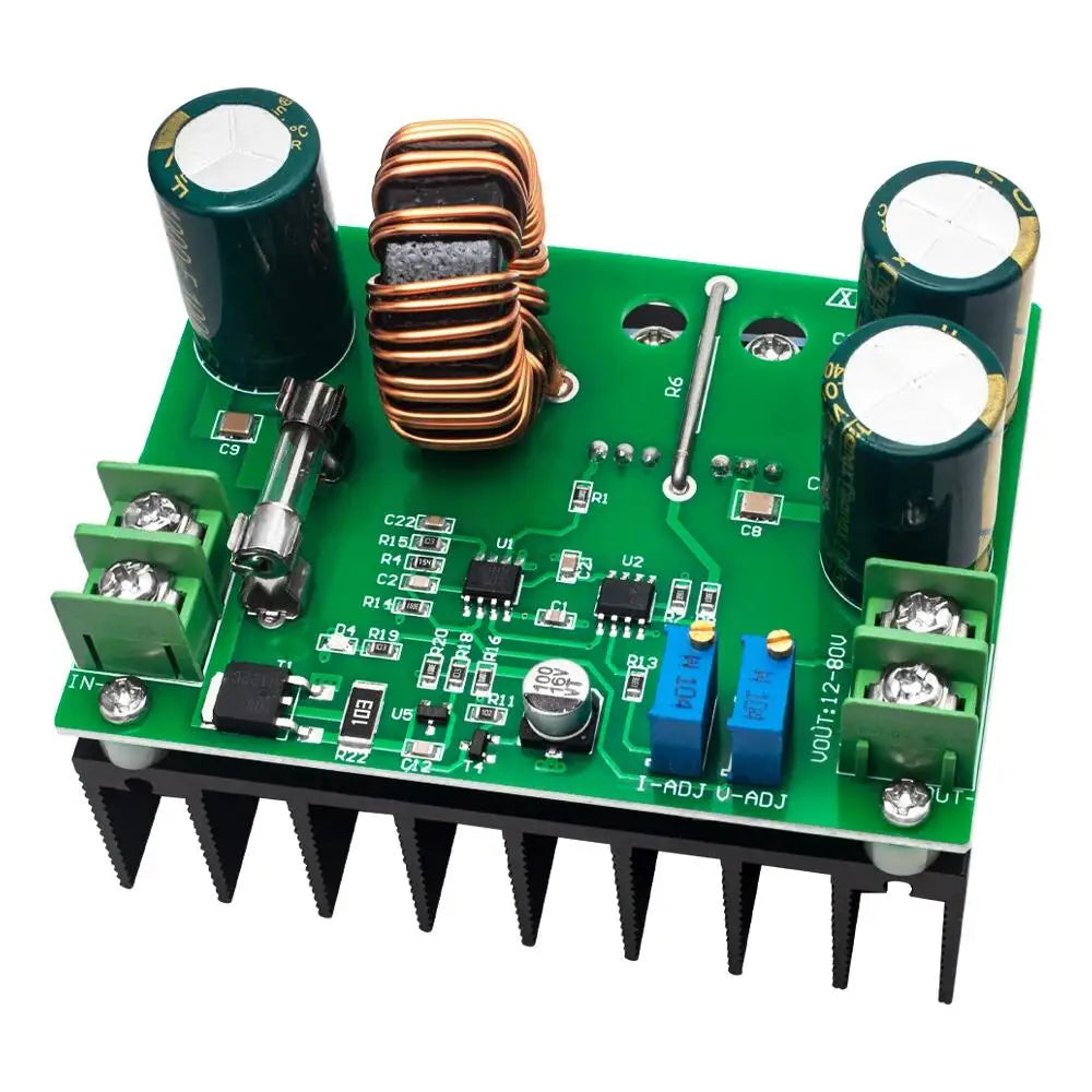 High-Efficiency 600W DC-DC Boost Module: 9-60V Input to 12-80V Adjustable Output – Constant Voltage & Current Modes Included Zpaxo 600W Boost Step-up