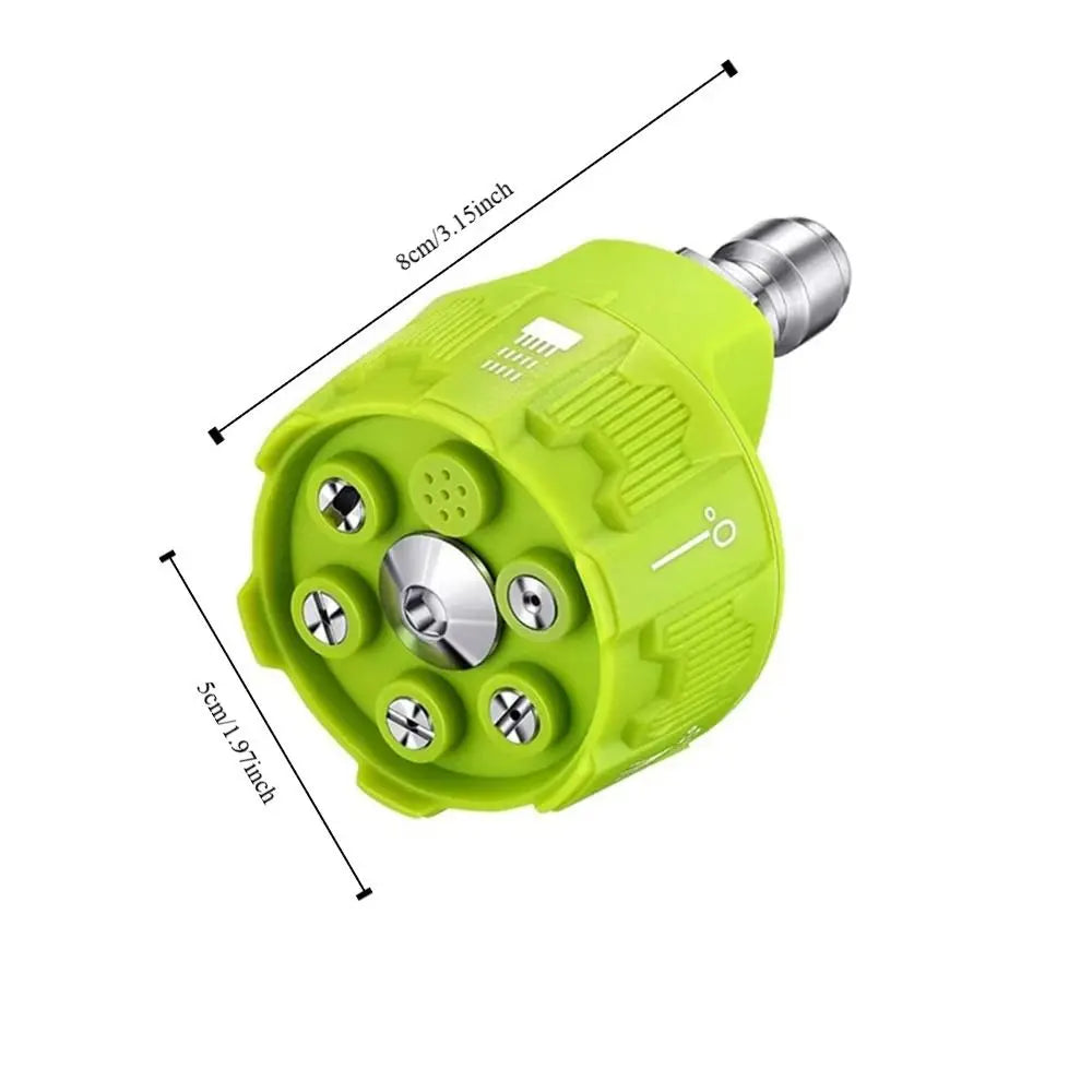 6in1 Design Pressure Washer Nozzle 1 Connector 0 15 25 40 Degree Zpaxo