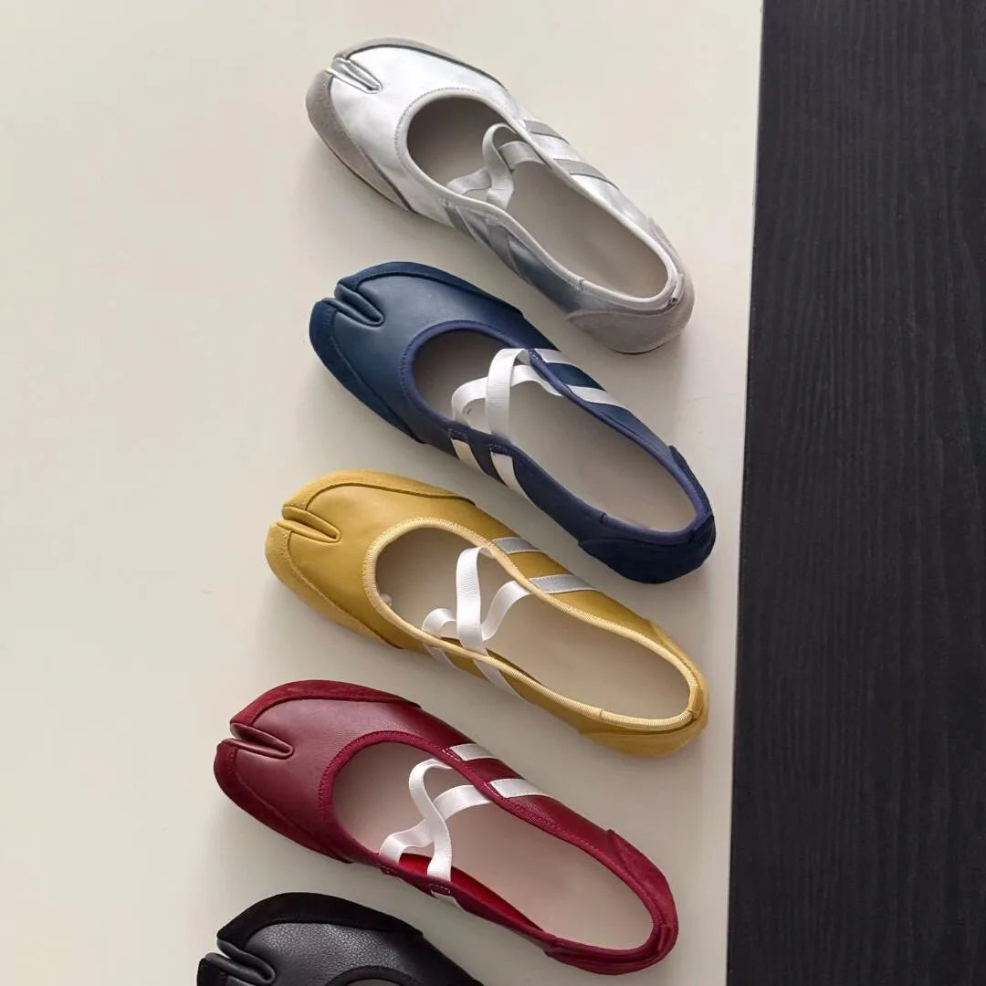 Flat Shoes for Women's Spring Autumn Leisure 2025 New Tabi Shoes Ballet Shoes Mary Jane Women's loafers women ladies Zpaxo