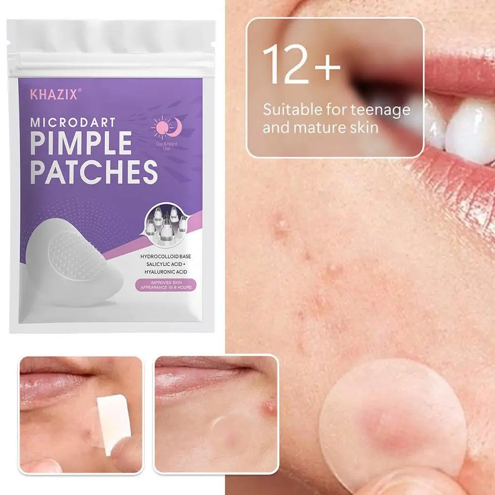 Hydrocolloid Pimple Patch Micro Needle Acne Patches Ultra-thin Invisible 8 Hours Effective Acne Cover Sticker Facial Care Tool Zpaxo