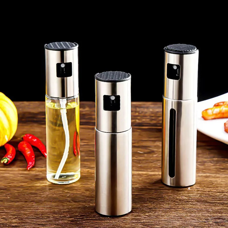 2026 New Press Type Glass Oil Sprayer for Cooking Olive Spray Mister for Salad BBQ Kitchen Baking Empty Vinegar Bottle Zpaxo