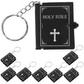 Bible Keychain Mini Creative Book Pendant Sturdy Key Ring Religious
