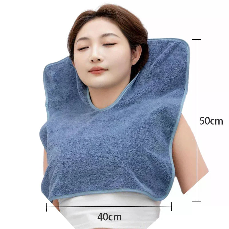 Coral Fleece Beauty Salon U-shaped Towel Anti-dirty Water Absorbent Zpaxo