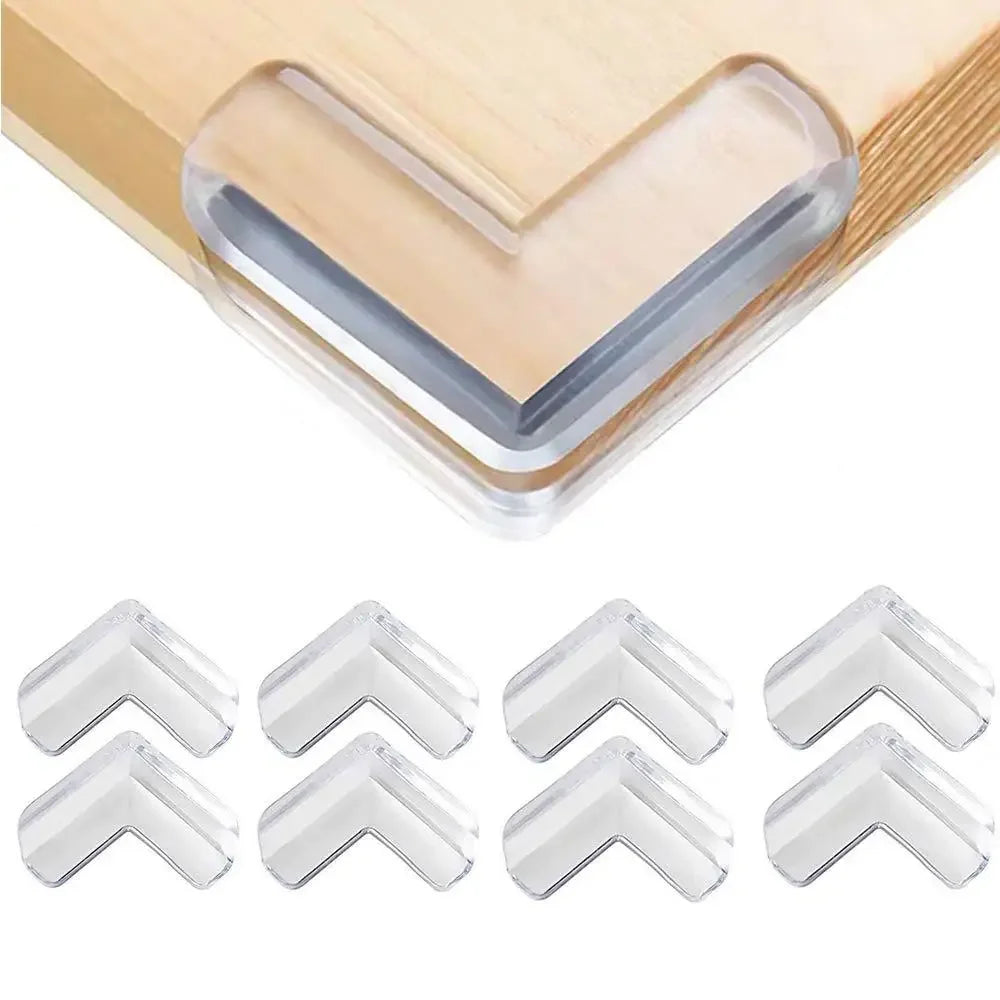 4 Transparent Anti Collision Angle PVC Pad Child Safety Corner Guard