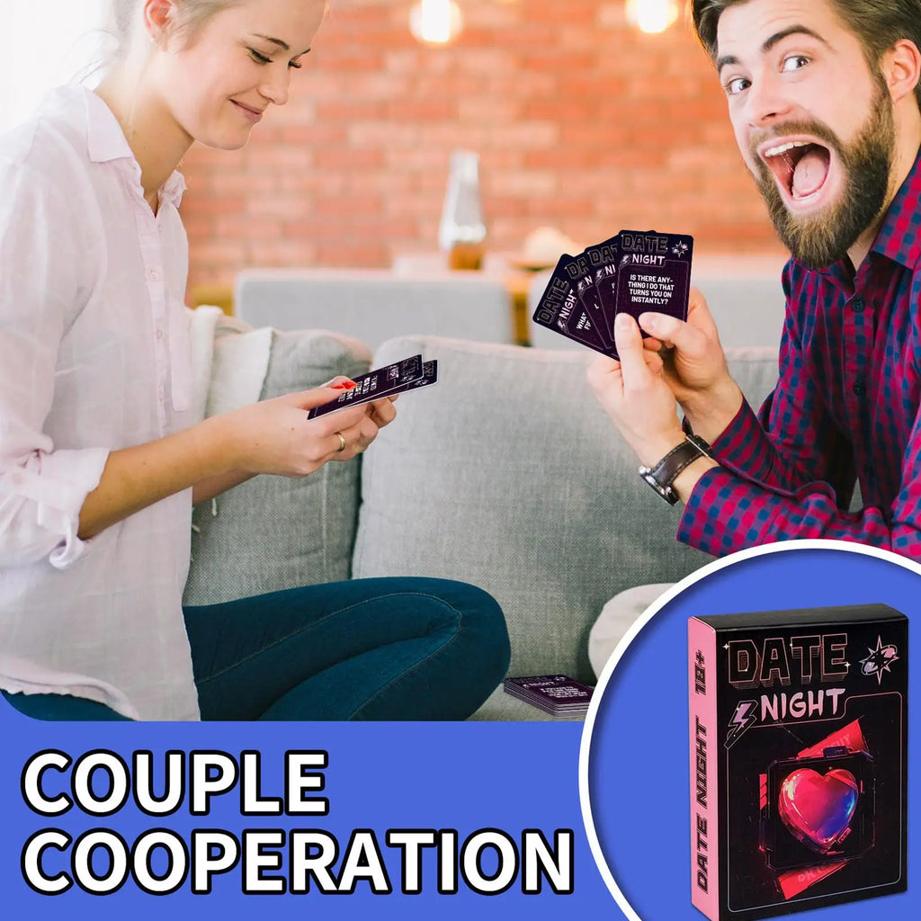 Couples Card Game Deep Conversation Couple Questions Card Games 50-Sheet Romantic Relationship Deck Activity For Travel Road Zpaxo