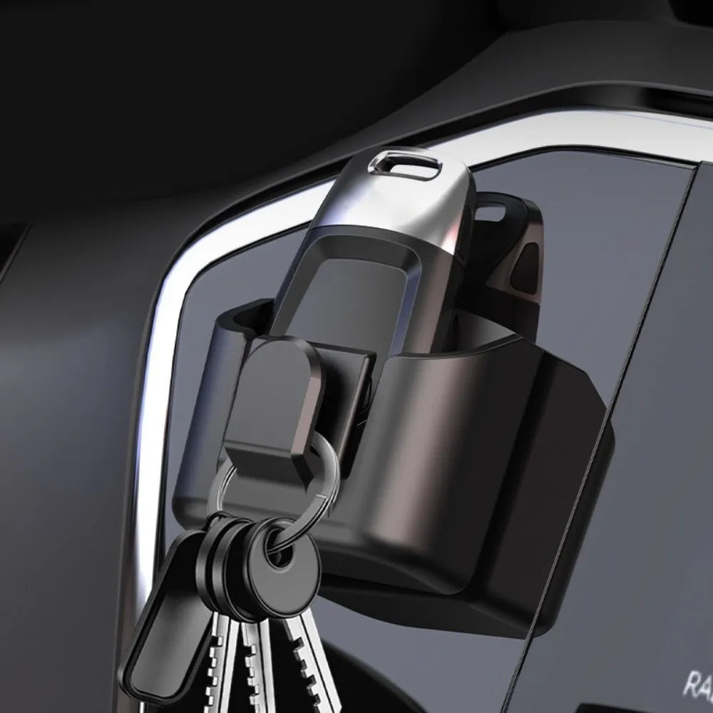 Adhesive Mount Car Key Holder Clip Hanging Hook Compact Interior Zpaxo