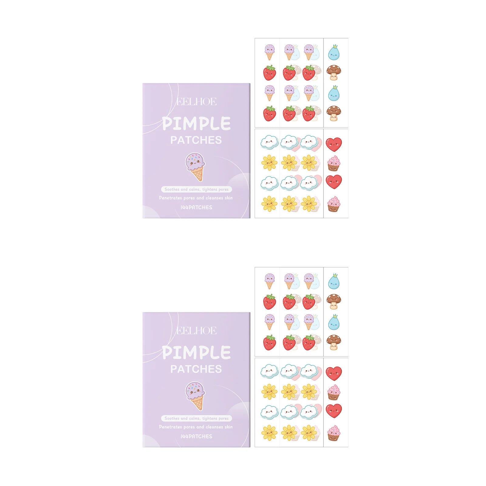 144pcs Salicylic Acid Hydrocolloid Acne Patches – Invisible Pimple Patch Acne Pimple Patches Zpaxo 2 x 144pcs Boxed