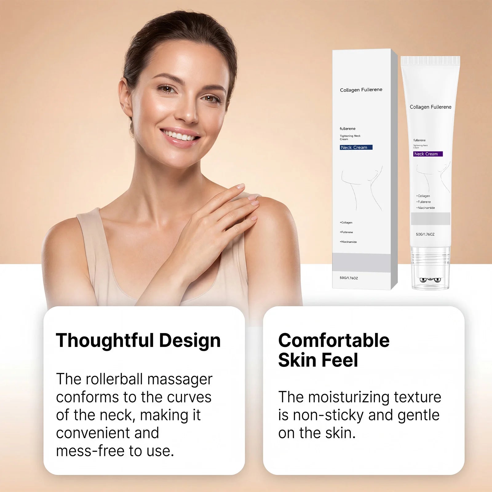 Collagen Neck Cream – Firming, Lifting & Wrinkle Reduction Neck Firming Cream Zpaxo
