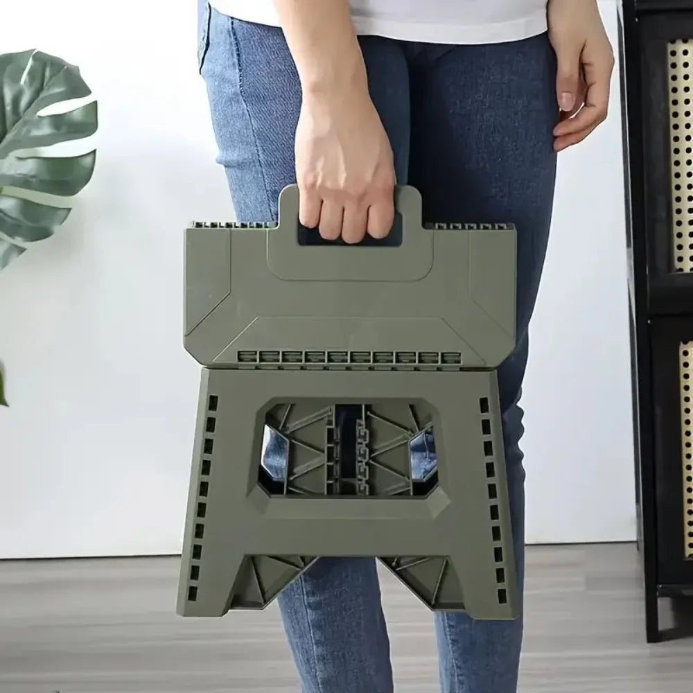 Folding Step Stool Strong Load-bearing Heavy-duty Chair Travel Use Zpaxo