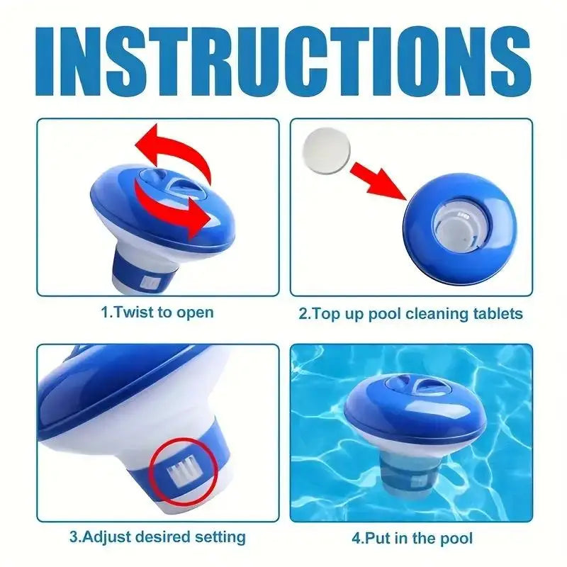 Telescopic Automatic Pool Floating Dosing Device Disinfection Zpaxo