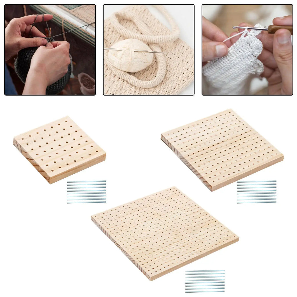 Crochet Blocking Boards Gifts Supplies Pegboard Pegs Granny Squares Zpaxo