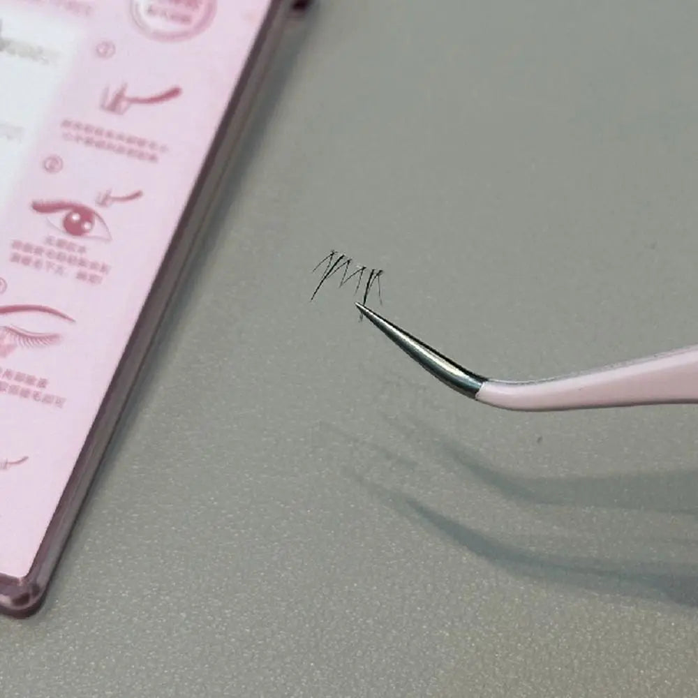 Straight Tweezers Stainless Steel Purple Eyelash Curler Curved Eye Zpaxo