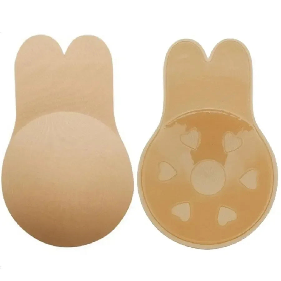Silicone Strapless Push-Up Bra & Nipple Covers – Reusable