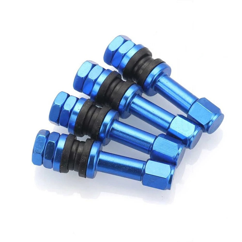 Metal Pressure Tubeless Motorcycles Car Wheel Bolt-in Tire Valve Zpaxo Blue