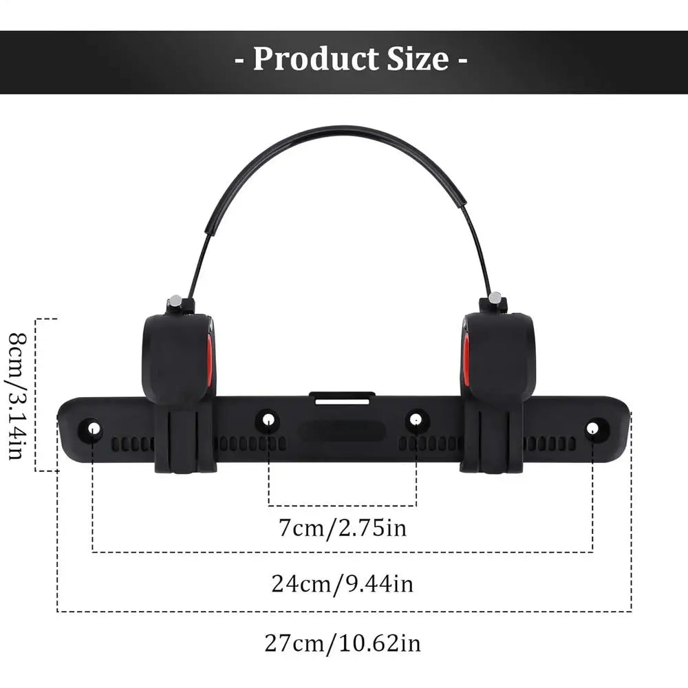 Adjustable Luggage Clip Bicycle Side Bag Buckle Saddle Rack