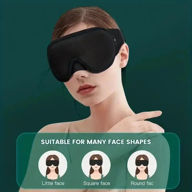 Night Breathable Blindfold Sleepmasker 3D Sleeping Mask 100 Blockout