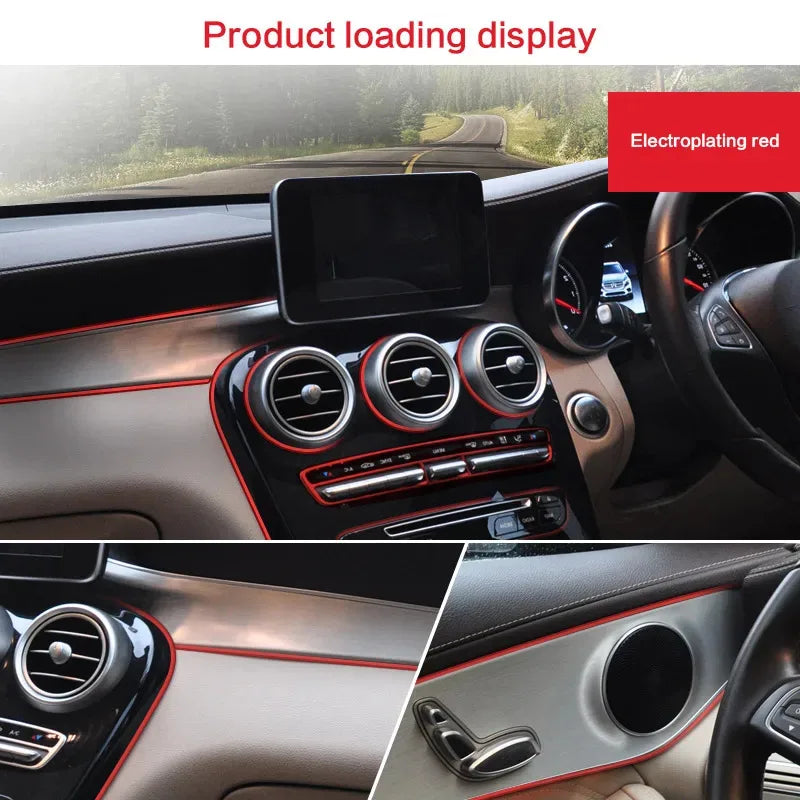 5M Flexible Car Interior Trim Strips – Dashboard & Door Moulding