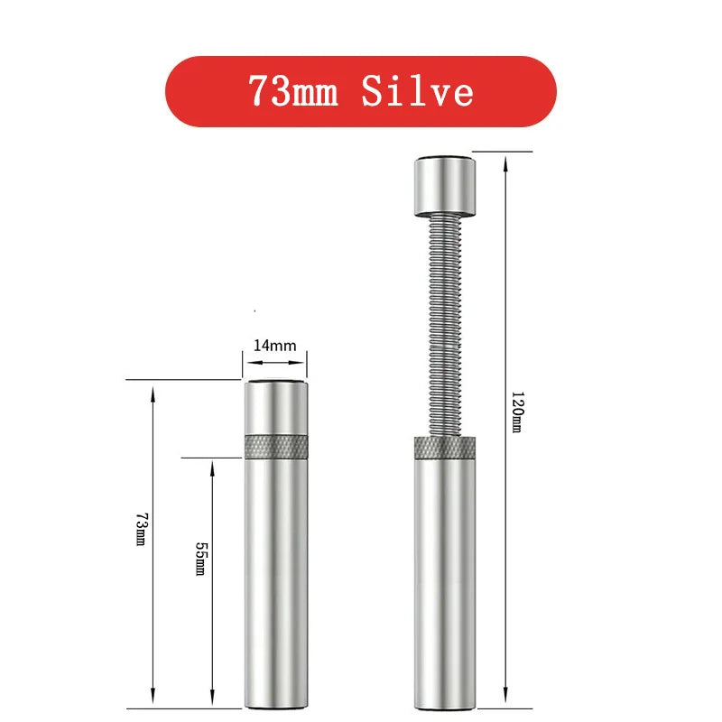 Aluminum GPU Support Bracket – Telescopic Rotating Magnetic Stand GPU Support Bracket Zpaxo 73mm Silvery