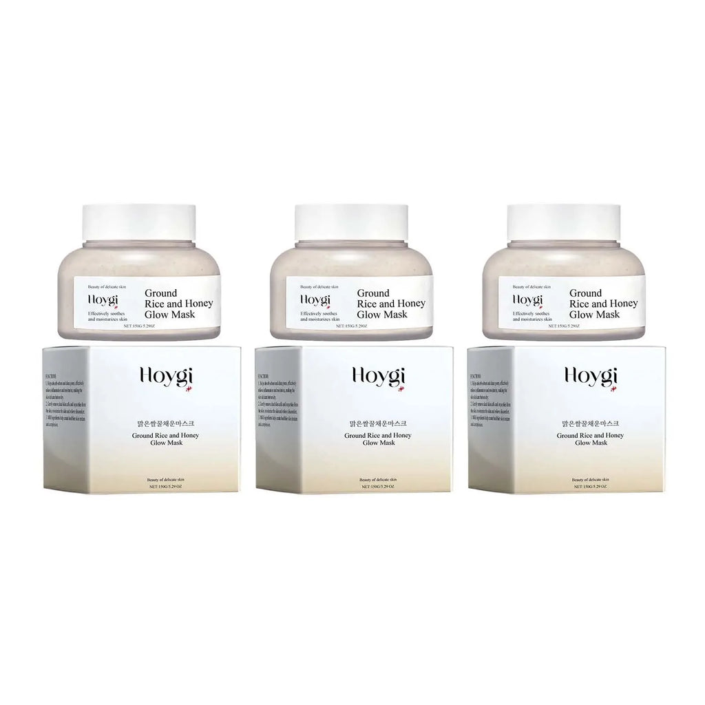 Hoygi Rice & Honey Face Mask – Hydrating, Brightening, Pore Minimizing Hydrating Face Mask Zpaxo 3 x 150g Boxed