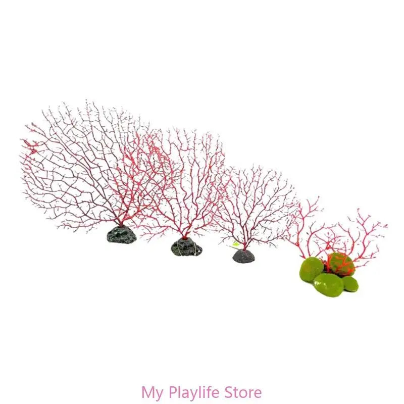 Tree Shape Resin Coral Aquarium Decoration Fish Tank Landscaping Decor Sea Iron Tree Plastic Coral Aquarium Decor Plants Zpaxo