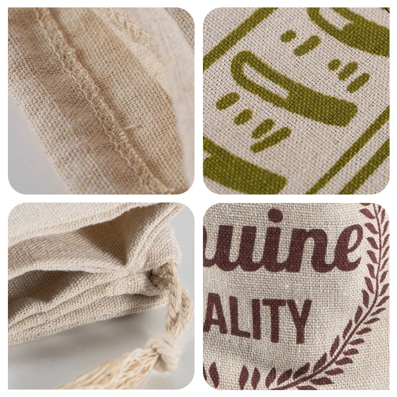 2026 New Arrival！Linen Bread Bags Reusable Portable Drawstring Kitchen Organizer Home Homemade Artisan Bread Storage Bag Zpaxo