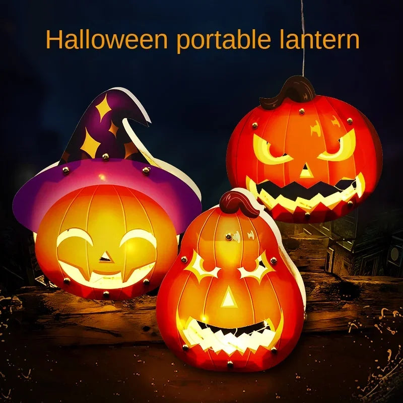 Halloween Pumpkin Lantern DIY Glowing Craft Kids Preschool Classroom