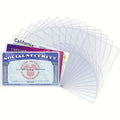 Waterproof flexible transparent sleeve for protecting Social Security cards, medical insurance cards and credit cards Zpaxo 5pcs
