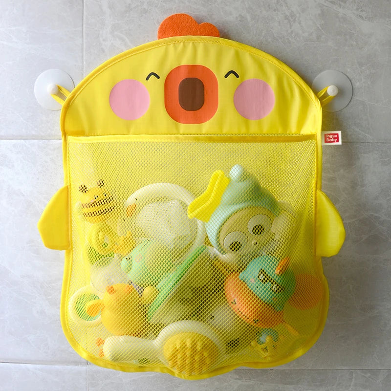 Mesh Baby Bath Toy Storage Bags Sucker Design Organizers Bathtub Toys Zpaxo A2