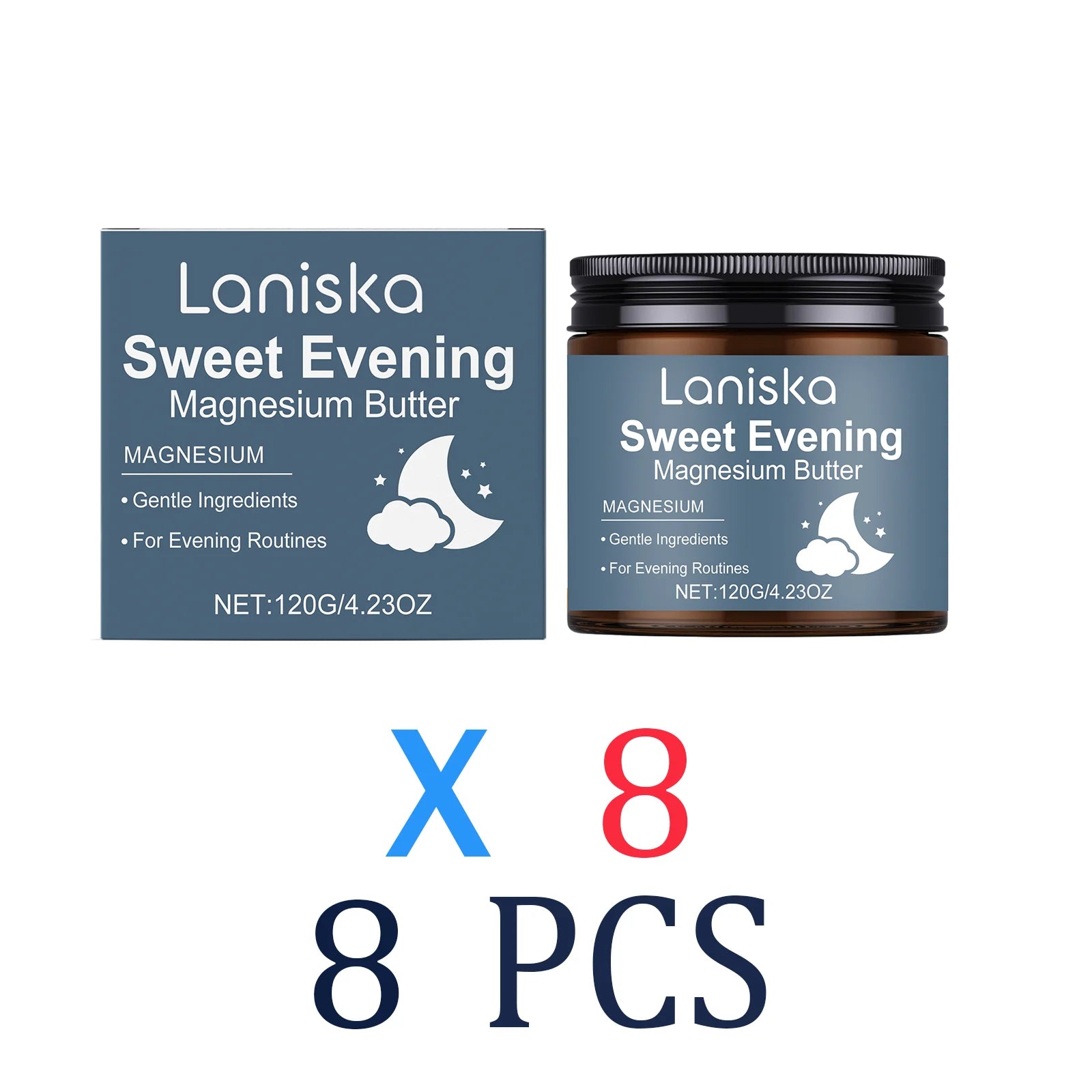 Natural Magnesium Butter Lavender Essential Oil Sleep Aid Cream Nightly Relaxation Anti Stress Calming Body Deep Sleep Balm Zpaxo 8 Pcs