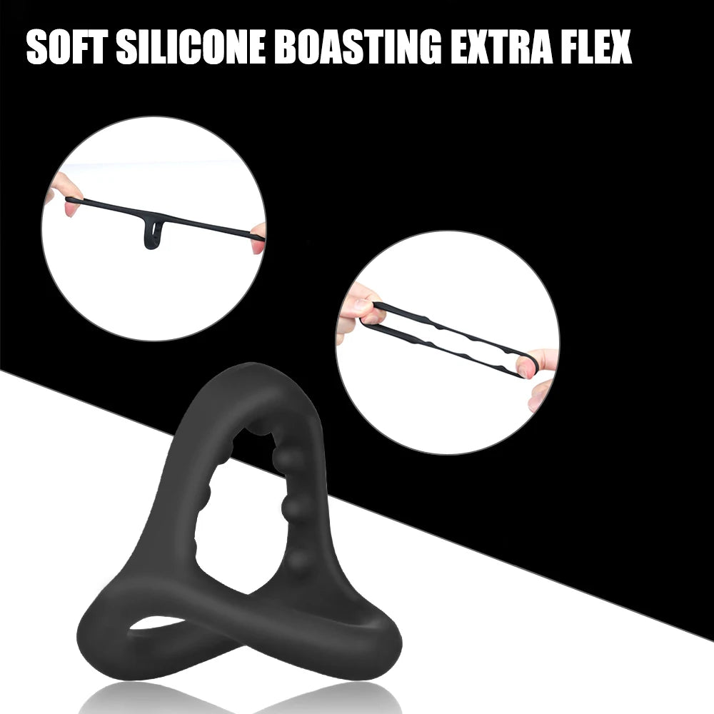 Penis Ring Silicone Sex Shop Time Delay Ejaculation Cock Men Toys 18