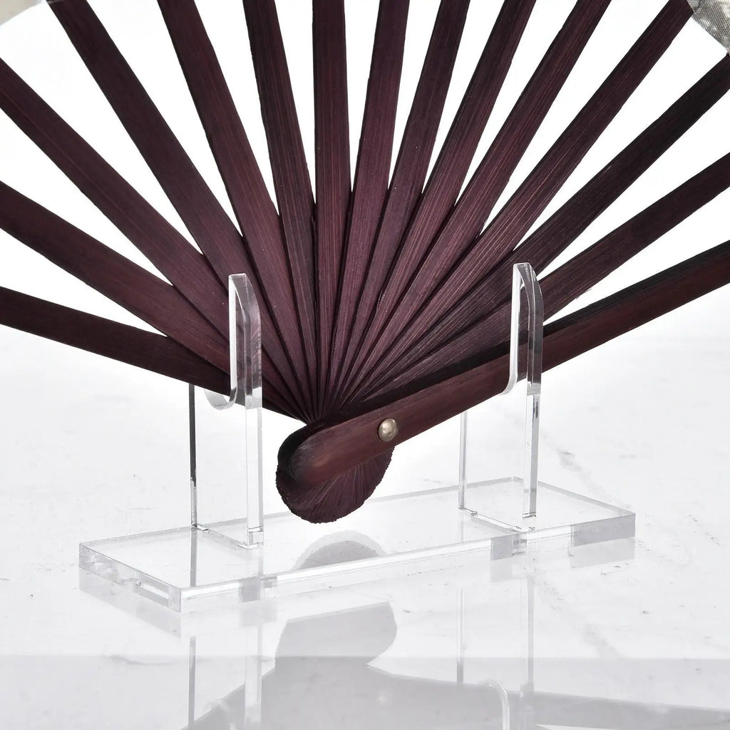 Fan Display Stand Acrylic Chinese Folding Hand Base Holder Stage