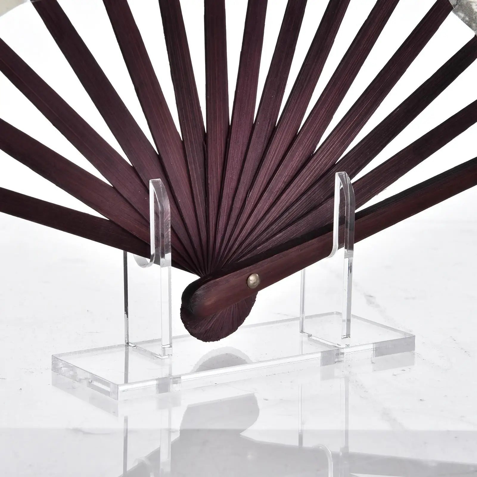 Fan Display Stand Acrylic Chinese Folding Hand Base Holder Stage