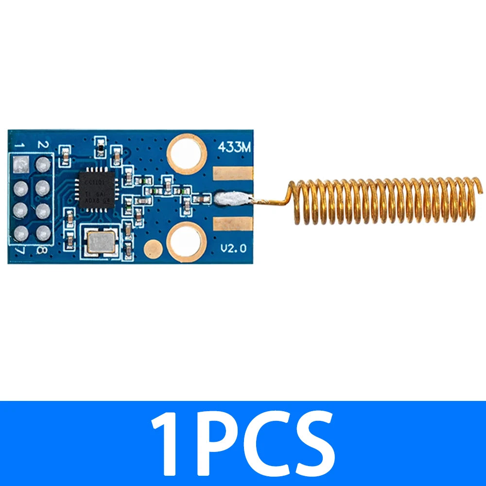 CC1101 10mW Wireless Module 433MHZ 868MHZ 300-1000M Long Distance Transmission With SMA Antenna Wireless Transceiver Module Zpaxo CC1101 433MHZ