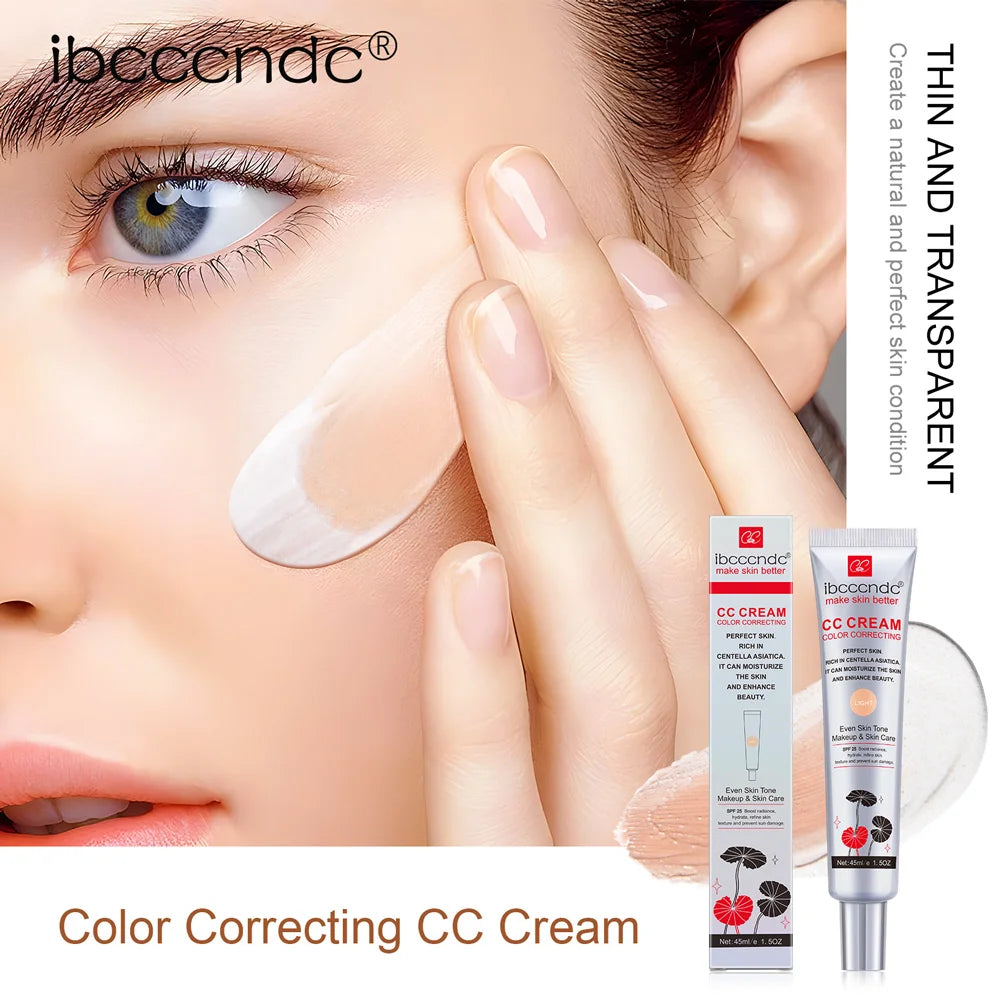 ibcccndc CC Cream – Color Correcting Concealer Foundation 45ml CC Cream Foundation Zpaxo