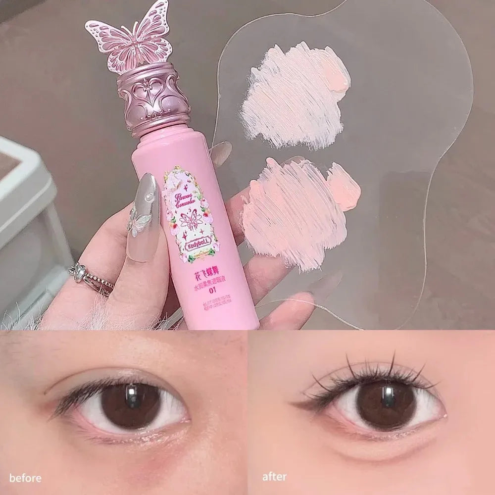 Soft Pink Matte Liquid Concealer Brightening Lightweight Cream With Hyaluronic Acid Liquid Highlighter For Dark Circle & Redness Zpaxo