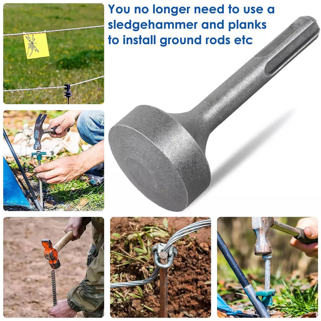 SDS Ground Rod Driver Forged Steel Drill Bit Wear Resistant Rotary