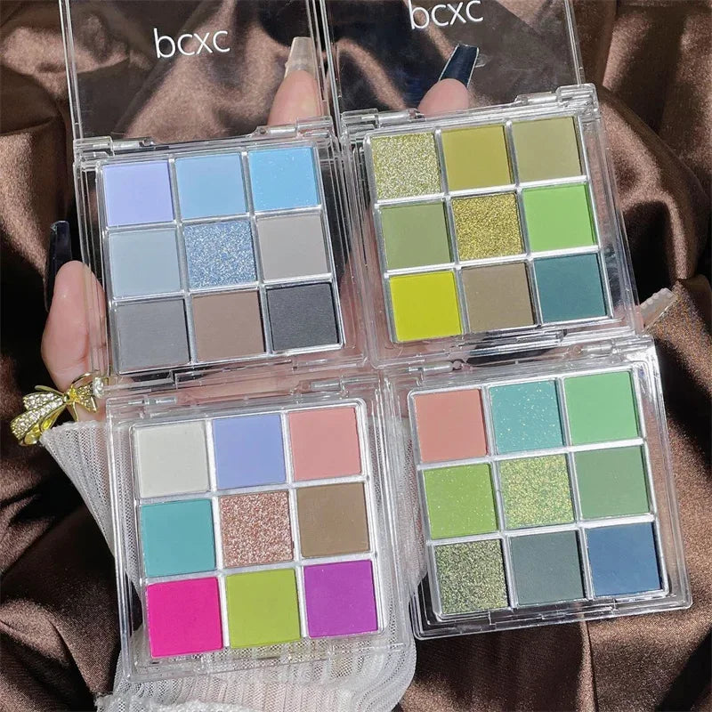 9 Chocolate Eye Shadow Palette Matte Pearly Glitter Earth Eyeshadow