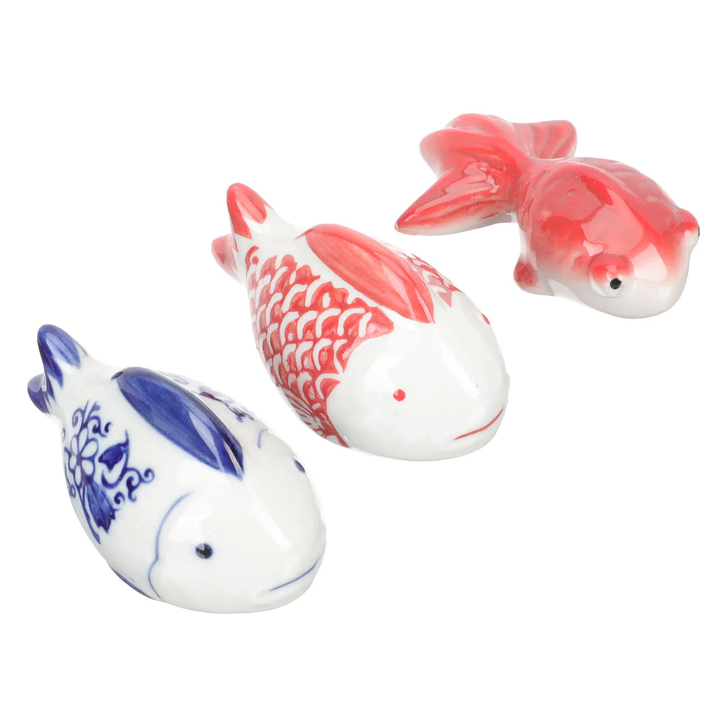 Premium Ceramic Floating Fish Statues Aquarium Tank Decoration Feel