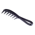 Hairdressing comb for men, black, massage comb, plastic wide-tooth comb, large-tooth comb for oily hair Zpaxo black