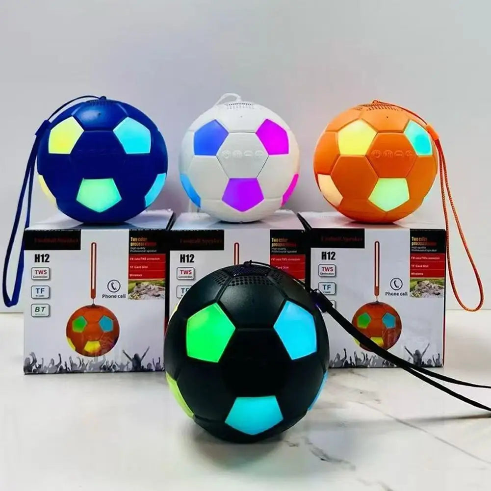 Football-Shaped RGB Bluetooth Speaker – 360° Surround Sound Portable Bluetooth Speaker Zpaxo