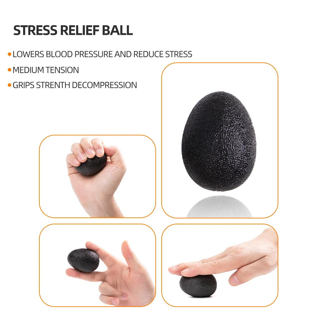 Hand Grip Gym Fitness Adjustable Count Set Finger Forearm Strength Muscle Recovery Gripper Exerciser Trainer Ball Decompression Zpaxo