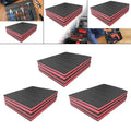 4x Tool Box Foam Inserts Shockproof Protection Tool Foam Sheets for Tabletop Miniatures Shipping Crafting Camera Case Jewelry Zpaxo 50cmx30cmx2.5cm