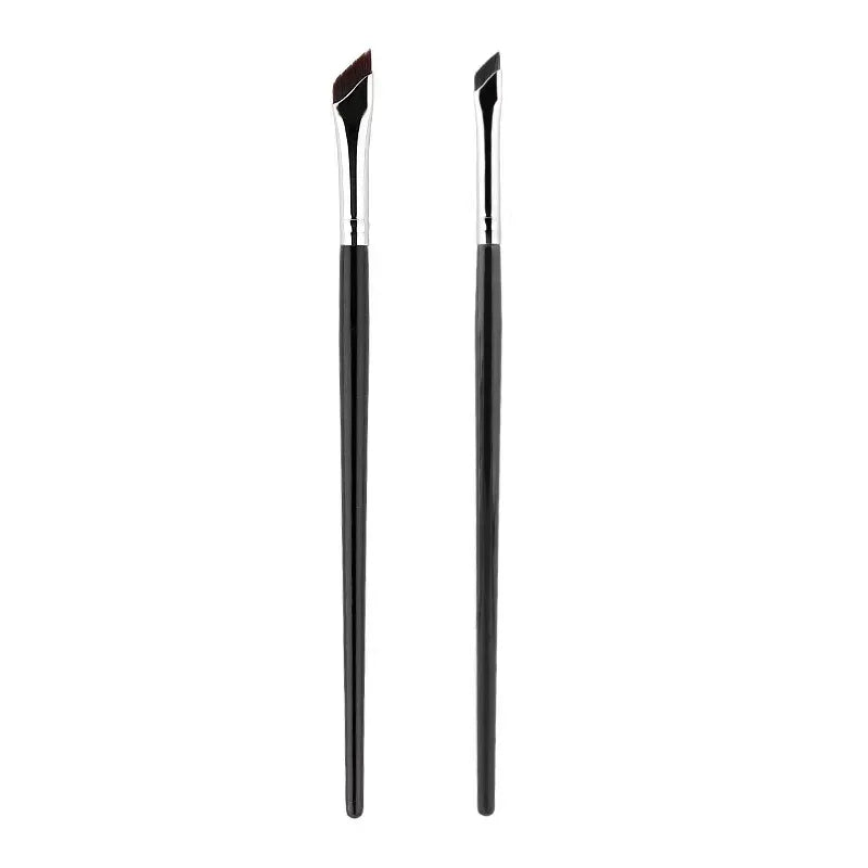 Ultra-Thin Angled Eyeliner & Eyebrow Brush Set | Precision Makeup